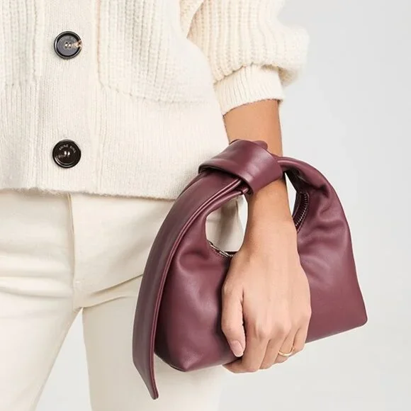 ANINE BING Mini Grace Bag - Burgundy/Dark Cherry - GUC - Picture 2 of 13